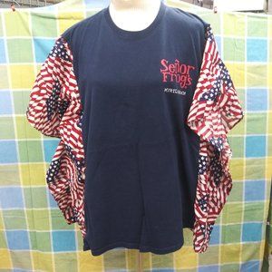 2228 Jeaniemade One Size Upcycled Loose Fitting Tee Shirt